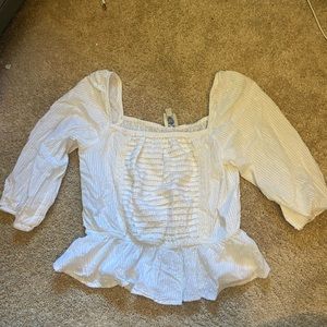 Francesca’s Cropped Peplum Top